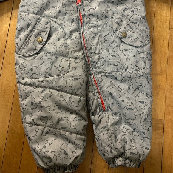unisex extrem infant/ baby snow suit in gray and red - Picture 5 of 15